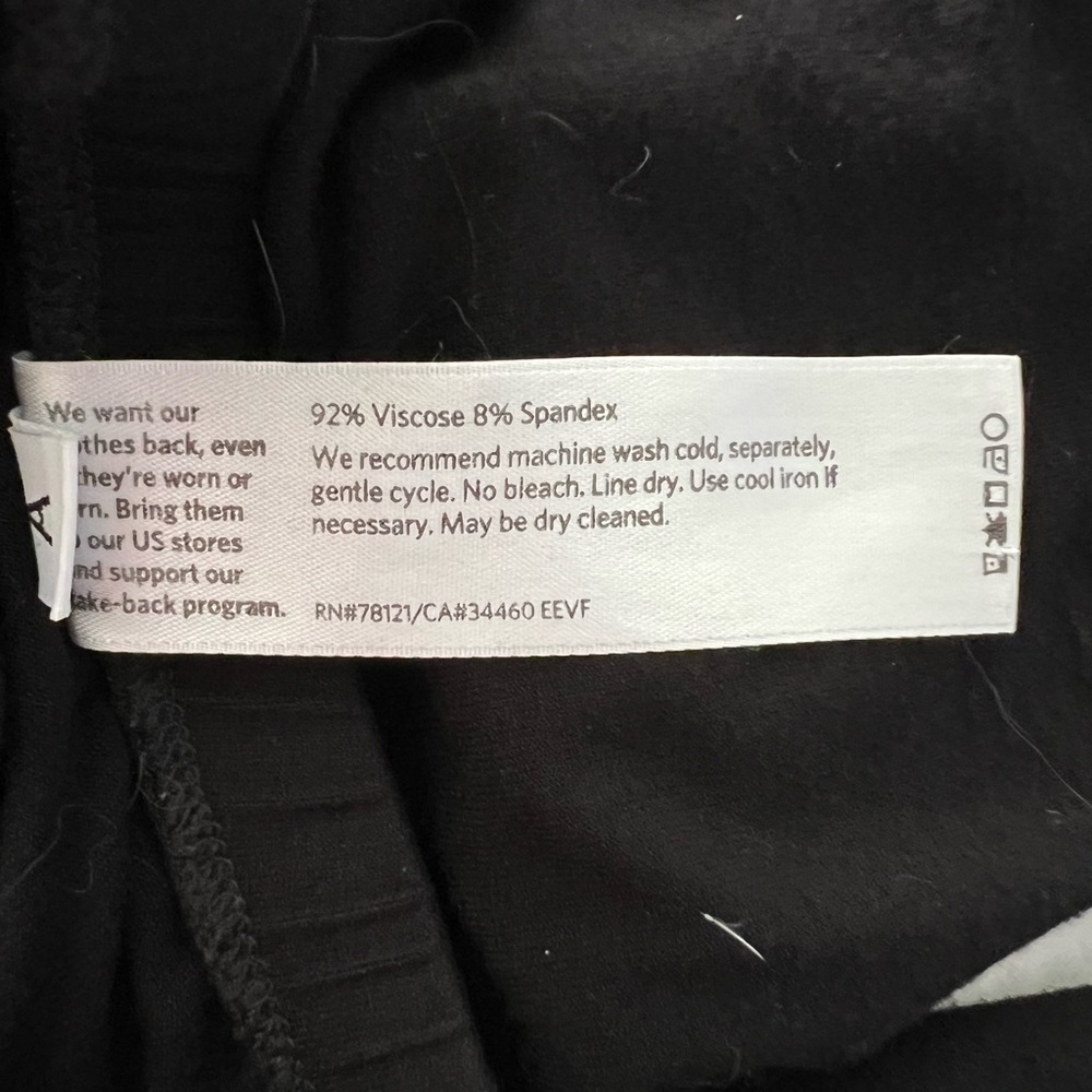 EUC — Eileen Fisher Viscose Leggings Black Medium - Picture 5 of 6